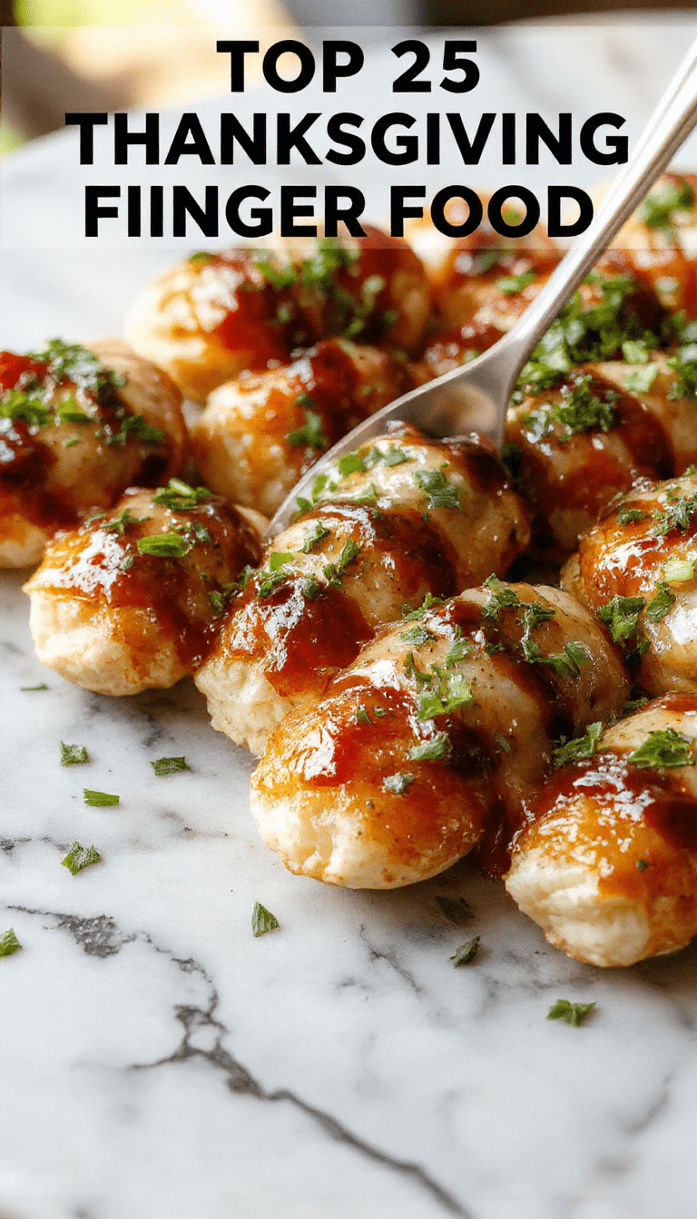 Vibrant platter of assorted Thanksgiving finger foods showcasing mini turkey sliders, cheese and cracker assortments, vegetable sticks, and festive bite-sized treats arranged on a rustic wooden table with seasonal decorations