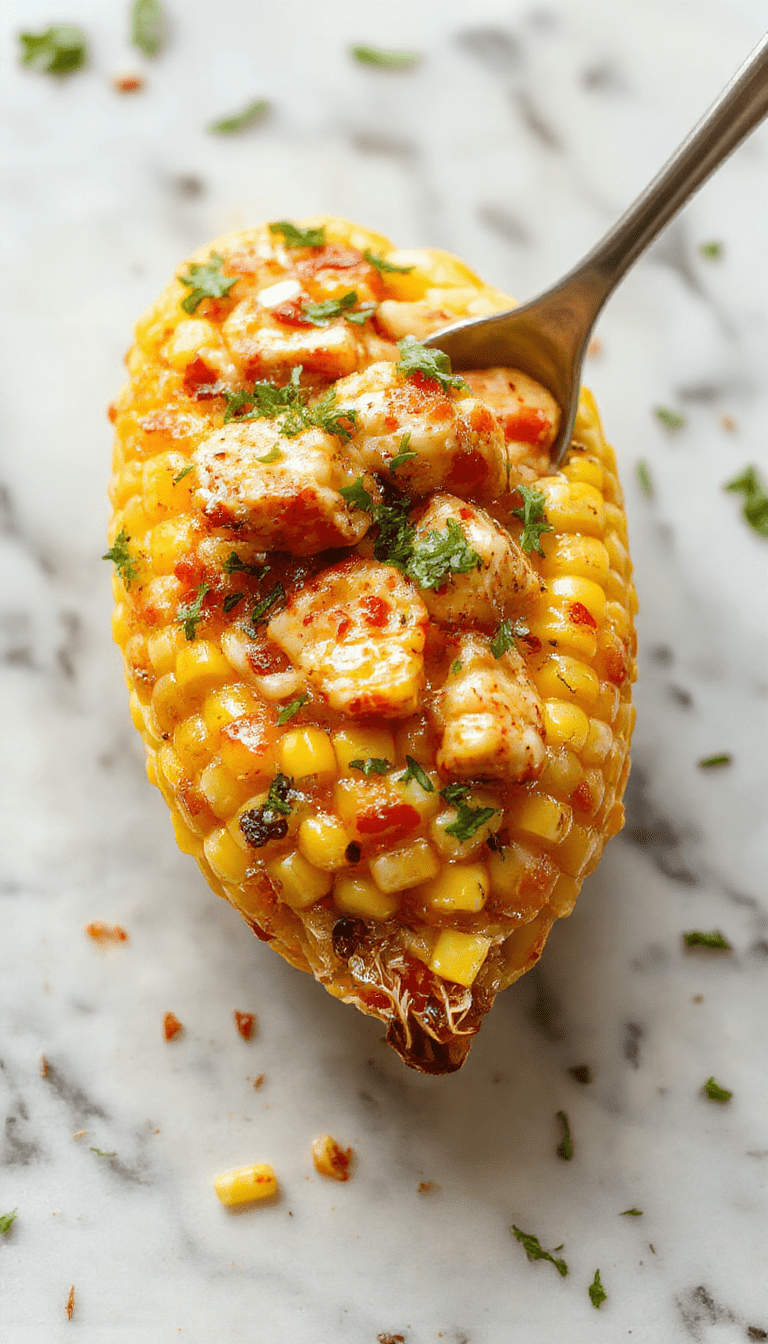 A vibrant bowl of white chicken chili topped with roasted corn, fresh cilantro, and a drizzle of sour cream, served with warm tortilla chips on a rustic wooden table with colorful accents.