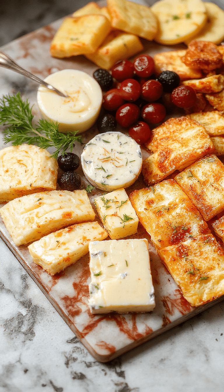 Colorful cheese board featuring a variety of sliced cheeses, fresh fruits, crackers, and kid-friendly snacks arranged neatly on a white wooden table, with vibrant summer fruits like berries and melon, playful picnic-style styling, and bright natural lighting emphasizing freshness.